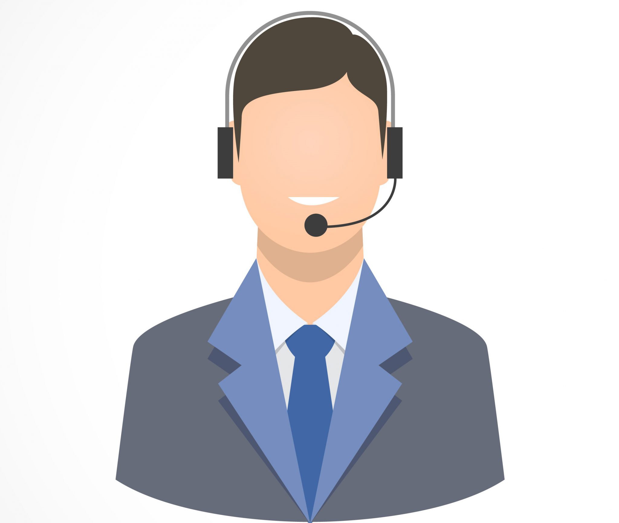 Call center support personnel staff icons Lolberi Academy קורס